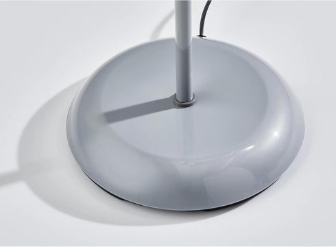 TnLoji 72.2" 3-Way 100W/60W Bulb White Modern Combo Floor Lamp with Adjustable Gooseneck Reading Lamp - Rotary Switch