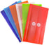 JAM PAPER Plastic Envelopes with Button & String Tie Closure, #10 Business Booklet, 5 1/4 x 10, Assorted Colors, 6/Pack