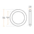 uxcell Fluorine Rubber O-Rings, 32mm OD, 25.8mm ID, 3.1mm Width FKM Seal Gasket for Machinery Plumbing, Pack of 5