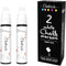 White Jumbo Chalk Markers - 15mm Window Markers | Pack of 2 for Cars, Chalkboard, Glass, and More