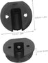 PRETYZOOM 10 Sets Round Corner Brackets for RV Furniture Connectors D-Shaped Bedside Cabinet Braces for Wood Angle