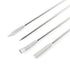 1 Set of 3 Pcs Stainless Steel Double Ended Micro Lab Scoop Spoon, Half Rounded and Flat End Spatula Sampler