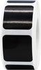 Black Square Color Coding Labels, 1 Inch Semi-Gloss Adhesive Stickers, 500 Labels Per Roll for Inventory Management and