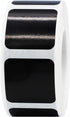 Black Square Color Coding Labels, 1 Inch Semi-Gloss Adhesive Stickers, 500 Labels Per Roll for Inventory Management and