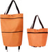 2 in 1 Foldable Shopping Cart, 2023 New Bag Carts with Wheels,