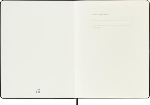 Moleskine Classic Notebook, Hard Cover, XL (7.5" x 9.5"), Ruled/Lined, Black, 192 Pages