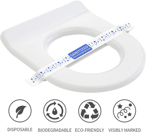 16-1/2" 1-1/2" 500 ESSENTIAL- Printed Toilet Seat Band Wide X Deepuse In Hotels and Motels (Case