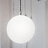 Luxshiny Milky White Metal Screw Globe Shade Replacement Lampshade for Ceiling Light Fixtures Wall Sconce Chandelier