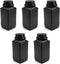 Othmro 5pcs Plastic Lab Chemical Reagent Bottles, 1000ml Wide Mouth Liquid/Solid Storage with Anti-theft Cap