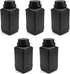 Othmro 5pcs Plastic Lab Chemical Reagent Bottles, 1000ml Wide Mouth Liquid/Solid Storage with Anti-theft Cap