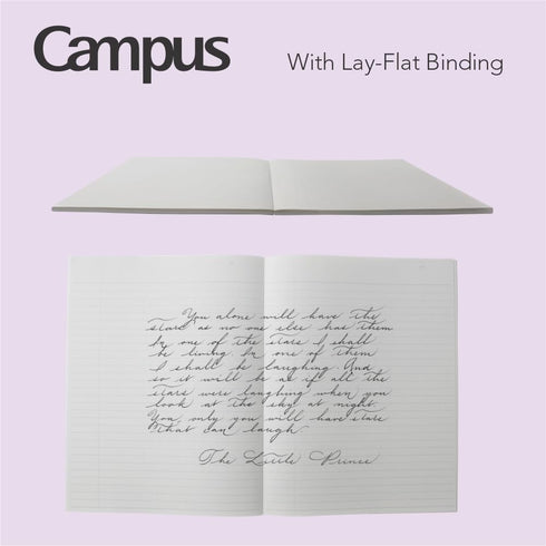 KOKUYO Campus Notebook, 9-3/4“ x 7-1/2”, College Ruled, 80 Sheets (160 pages), Pack of 3 Colors