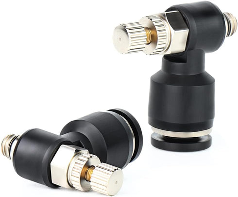 TAILONZ PNEUMATIC 3 Pack SL6-M5 Push to Connect Air Line Fitting Air Flow Control Valve