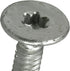 Premium Self-Drilling Metal Screws, Silver, #10 x 1-7/16 inches, Epoxy Coated Steel, Wafer Head, Box of 68 Screws