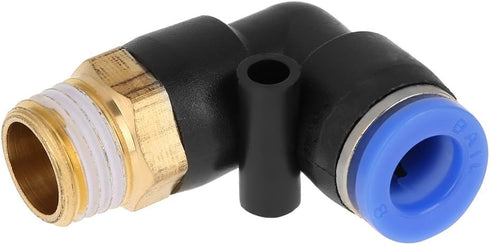 10pcs Pneumatic Elbow Quick Connector - Air Fittings Adapter Push to Connect Tube Fitting 8mm Diameter