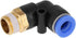 10pcs Pneumatic Elbow Quick Connector - Air Fittings Adapter Push to Connect Tube Fitting 8mm Diameter