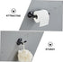 1Set WOONEKY Retro Black Towel Rack Stainless Steel Towel Ring for Bathroom Kitchen Vintage Design Towel Holder