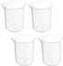 Othmro Measuring Cups 100ml/3.38oz, PP Plastic Graduated Beaker for Lab Kitchen Liquids (4pcs)