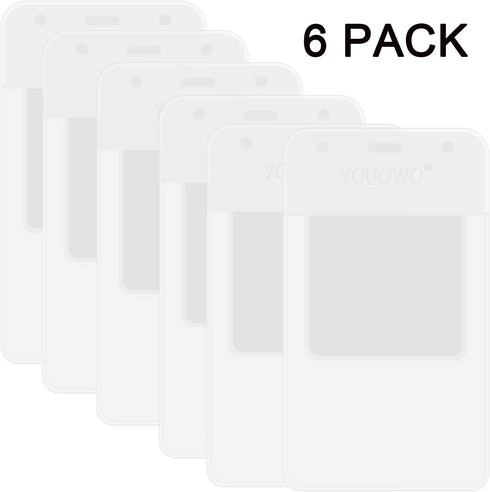 YOUOWO Clear Pocket Protectors, 6 Pack for Shirts, Lab Coats, Pants - Multi Purpose for Pen Leaks