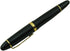Jinhao 159 Fountain Pen Medium Black Lacquer with Gold Trim, Heavy with Pen Pouch & Refill Ink Converter