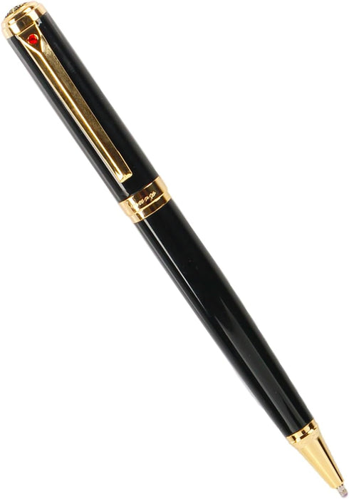 Stunning Ballpoint Pen with 24K Gold Trim, Luxury Gift Set for Men Women, Nice Writing Pens for Christmas