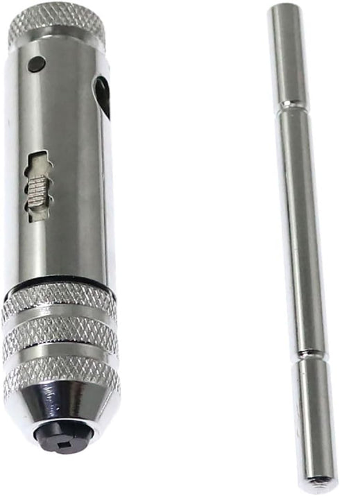 1Set Adjustable Ratchet Hand Tap Wrench, M3 M8 T Handle for Taps, Drills, Reamers