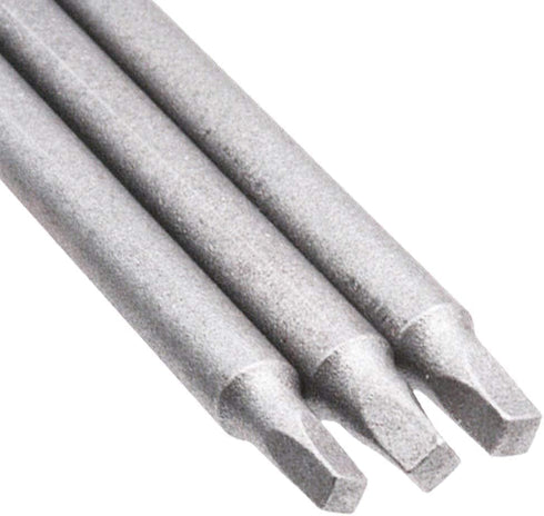 6Pcs 1/4 Inch Shank Long Magnetic Square Head Screwdriver Bits Set for Power Tools SQ1 SQ2 SQ3 (100mm)