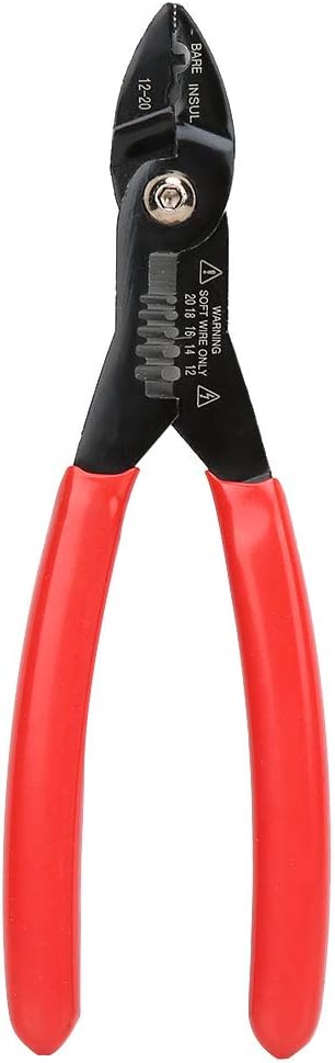Wire Stripper, 4 in 1 Multi-Purpose Electricians Pliers, 12-20 AWG Cable Stripping Crimping Tool