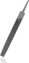 KALIM Flat Medium Cut File, Double Cut Teeth, 6'' Length, High Carbon Steel Hand File for Wood, Metal, Sharpening