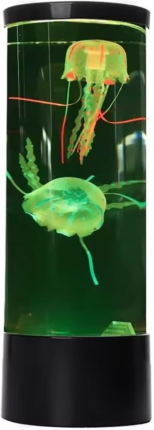 DLBJZQXC Ocean Jellyfish Tank Light, Bubble Fish Lamp Color-Changing Mood Clear Acrylic Light