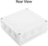 LeMotech ABS Plastic Dustproof Waterproof IP65 Junction Box Universal Electrical Project Enclosure White 7.9 x 7.9 x