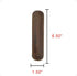 Hide & Drink Vintage Pen Sleeve, Full Grain Leather Office Essentials, Handmade Bookworm Accessories (Bourbon Brown)