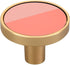 KEIGE 4Pcs Salmon Kitchen Cabinet Knobs,Round Drawer Knobs with Screws,Door Handle Cabinet Handles Cabinet Hardware