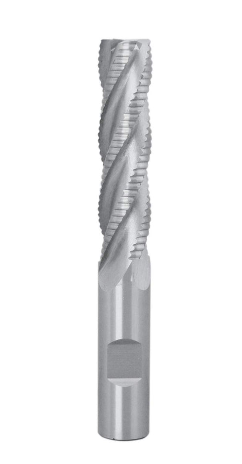 Accusize Industrial Tools 4 Flute M42 8% Cobalt Roughing End Mill, 5/8'' Diameter, 2-1/2'' Flute Length