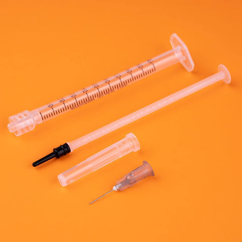 1cc/ml Syringes with 27Ga 0.5Inch Needle, Disposable, Individually Wrapped, Pack of 20