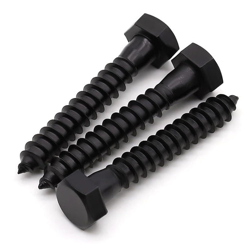 1/4 x 4" (10 Pack) Stainless Steel Hex Lag Bolts, Hexagon Head Lag Screws, Stainless Steel 304 (18-8)
