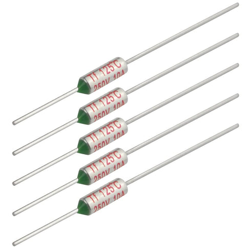 XINGYHENG 85Pcs Thermal Fuse 10A 250V, Circuit Thermal Cut-Off Fuse for Home Appliances, 100? to 280?