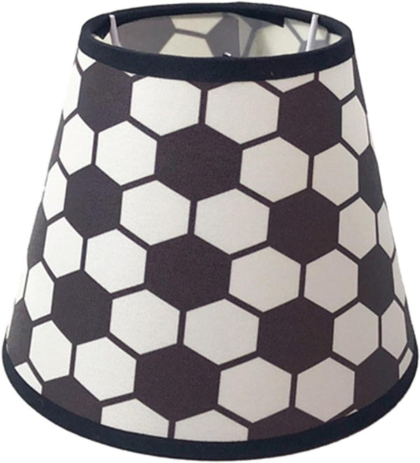 Uonlytech Fabric Lampshade Soccer Pattern Small Linen Lamp Shade Decorative Ceiling Lamp