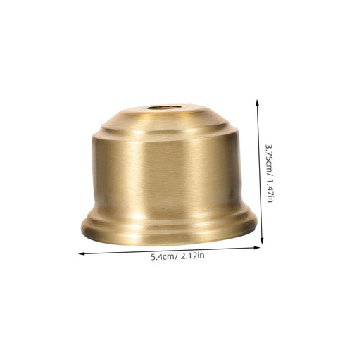 2pcs E27 Bulb DOITOOL Vintage Brass Lamp Socket Cup Half Thread Heavy Duty Metal Holder for Floor and Table Lamps