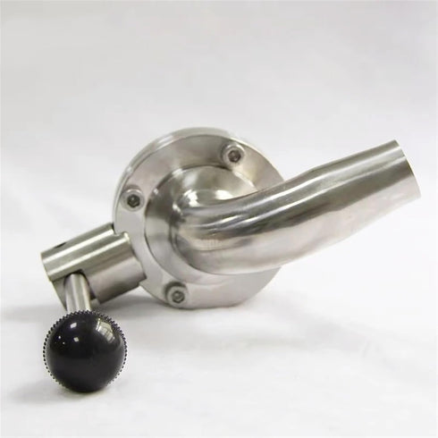 XYNLHZQ 1-1/2" 19-38mm SS304 1.5" elbow Product(38mm) Stainless Steel Sanitary one side Tri Clamp one side Butterfly