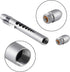 Aokin Medical Pen Light for Nurse Doctor, Reusable LED Medical Penlight Flashlight with Pupil Gauge and Ruler, White