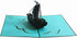 Set of 2 Sailing Boat Pop Up Greeting Cards - Congratulation for Special Day, Valentine's Day, Birthday or Wedding with