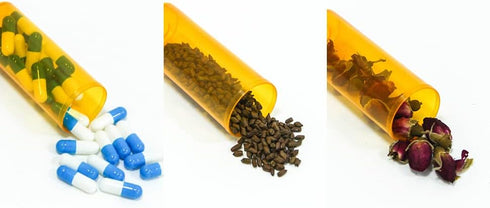 Pill Bottles with Snap Caps, Not Child Resistant, Easy Open Empty Medicine Plastic Containers, 30 dram, 12pcs