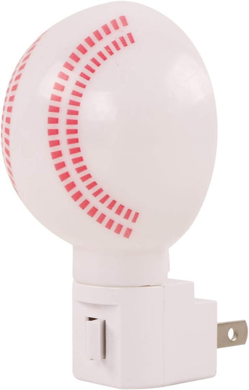 Omeet 2 Pack Warm White - Upgraded Version LED Plug-in Night Light for Kids - Baseball Shaped Lamp Take Good Care