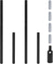 suiwotin 4pcs Chandelier Extension Pole Kit with Sloped Ceiling Adapter - M10 Thread