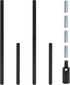 suiwotin 4pcs Chandelier Extension Pole Kit with Sloped Ceiling Adapter - M10 Thread