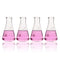 4pcs 500ml Narrow Mouth Glass Erlenmeyer Flasks, 3.3 Borosilicate with Printed Graduation, LVC004