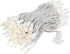 34 100 Bulbs 4" Commercial Novelty Lights Feet Traditional Incandescent Mini Lights, Clear on Black Wire with Spacing