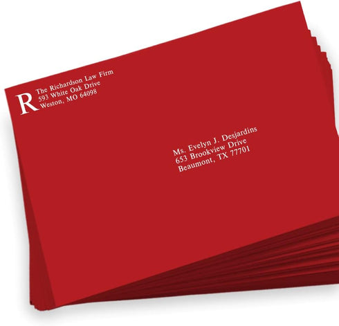 LUXPaper 9 x 12 Booklet Envelopes | Holiday Red | 60lb. Text | 50 Qty