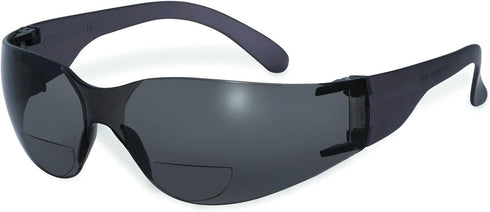SSP Eyewear 1.00 Bifocal Recyclable Safety Glasses with Smoked Lenses, PRO 1.00 SM