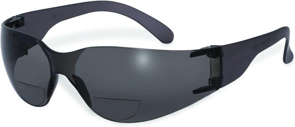 SSP Eyewear 1.00 Bifocal Recyclable Safety Glasses with Smoked Lenses, PRO 1.00 SM